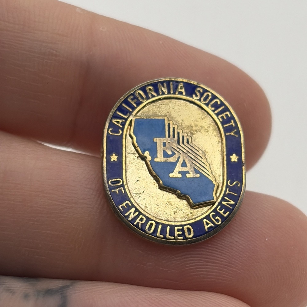 California Society Of Enrolled Agents EA Lapel Hat Pin